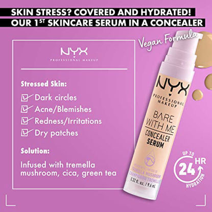 Picture of NYX PROFESSIONAL MAKEUP Bare With Me Concealer Serum, Up To 24Hr Hydration - Vanilla