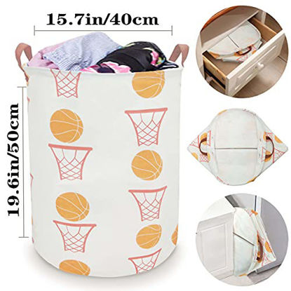 BOOHIT Cotton Fabric Storage Bin,Collapsible Laundry Basket-Waterproof Large Storage Baskets,Toy Organizer,Home Decor Deer Head 