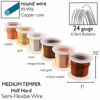 Picture of The Beadsmith Wire Elements 24-Gauge Lacquered Tarnish-Resistant Copper Wire for Jewelry Making, 6 Yards Each, 5.49 Meters Each Spool (Assorted Colors)