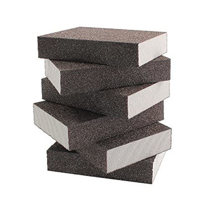 Picture of Jersvimc 60 Grit Coarse Sanding Block - 12Pcs, Wet Dry Sanding Sponge Foam Sandpaper Block Washable & Reusable Sandpaper Sponge for Drywall Wood Plastic Metal Furniture