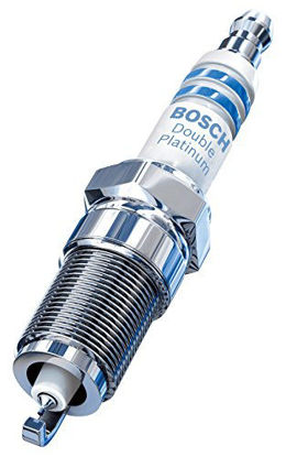 Picture of BOSCH-8121 Double Platinum Spark Plug - Up to 3X Longer Life for Nissan: 2005-19 Frontier, 2007-19 Sentra, 2012-19 Versa/Versa Note; and SUZUKI: 2009-12 Equator Vehicles (Pack of 4)