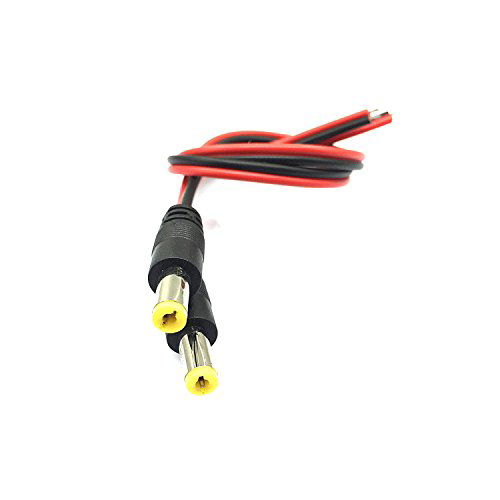 Cavi Pigtail DC 5.5x2.5mm - 2 Pezzi, 12V 10A, 14 AWG, Per Telecamere E LED