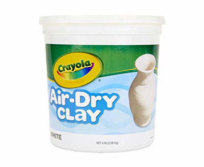 Picture of Crayola Air Dry Clay, Natural White Modeling Clay, 5 Lb Bucket