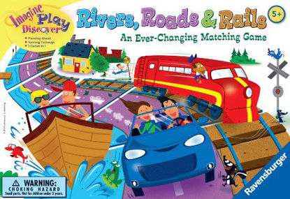 Picture of Ravensburger Rivers, Roads And Rails - Children's Game