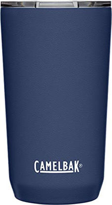 Picture of CamelBak Horizon Tumbler - Insulated Stainless Steel - Tri-Mode Lid - Navy, 16 oz