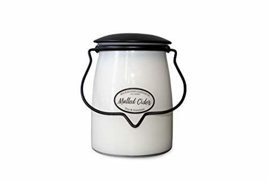 Picture of Milkhouse Candle Company, Creamery Scented Soy Candle: Butter Jar Candle, Mulled Cider, 22-Ounce