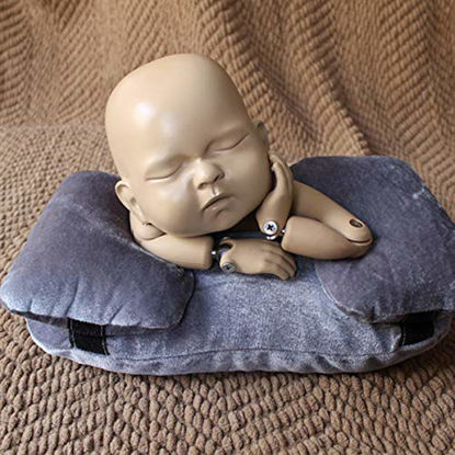 Picture of Yuniroom Newborn Infant Baby Photography Prop Kid Posing Photo Shoot Studio Pillow Positioner Nursing Pillow and Positioner (Color : Gray)