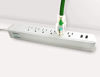 Picture of 10 ft Extension Cord 12/3 SJTW with Lighted end - Green - Indoor / Outdoor Heavy Duty Extra Durability 15AMP 125V 1875W ETL Listed by LifeSupplyUSA