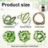Picture of 6 Pieces Reptile Terrarium Decoration Set Reptile Jungle Vines Artificial Plant Leaves with Suction Cups Pet Habitat Decor for Bearded Dragon, Chameleon Gecko Lizards Snakes Tree Frog More Reptiles