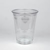 Picture of [50 Pack] 16 oz BPA Free Clear Plastic Cups With Flat Slotted Lids for Iced Cold Drinks Coffee Tea Smoothie Bubble Boba, Disposable, Medium Size