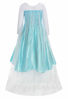 Picture of ReliBeauty Little Girls Princess Fancy Dress Elsa Costume with Accessories, 5, Sky Blue