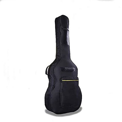 Picture of 41 Inch Padded Acoustic Guitar Backpack Water-Resistant Thick Gig Bag Soft Cover Black Electric Guitar Gear Bag Kids Guitar Travel Case Dual Adjustable Shoulder Strap Bag with Zipper