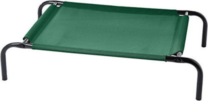 Picture of Amazon Basics Cooling Elevated Pet Bed, Small (36 x 22 x 7.5 Inches), Green