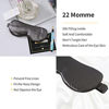 Picture of ZIMASILK 100% 22 Momme Pure Mulberry Silk Sleep Mask,Filled with 100% Mulberry SilkSilk Wrapping Strap- Super Soft & Comfortable Sleep Eye Mask for Sleeping (Blackish Grey)