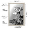 Picture of Americanflat 12x18 Poster Frame in Drift Wood - Composite Wood with Polished Plexiglass - Horizontal and Vertical Formats for Wall with Included Hanging Hardware