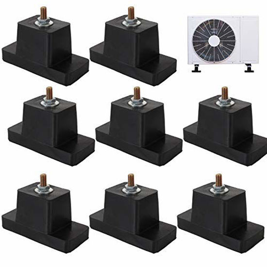 4-Pack Rubber Vibration Isolator Mounts For Mini Split AC Condensers  Anti-Vibration  Pads, 800 Lbs