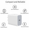 Picture of 2 Pack iPhone 12 Fast Charger with Cable, 20W USB C Power Delivery Wall Charger Plug [6.6FT MFi Certified] Compatible with iPhone 12,Mini 12 Pro Max 11 Pro Max XR X 8 Plus, iPad and More