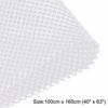 Picture of uxcell White Speaker Mesh Grill Cloth (not Cane Webbing) Stereo Box Fabric Dustproof Audio Cloth 100cm x 160cm 40 inches x 63 inches