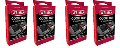 Picture of Weiman Cook Top Scrubbing Pads, 3 Count, 2 Pack Cuts Through The Toughest Stains - Scrubbing Pads Carefully Wipe Away Residue Pack of 3