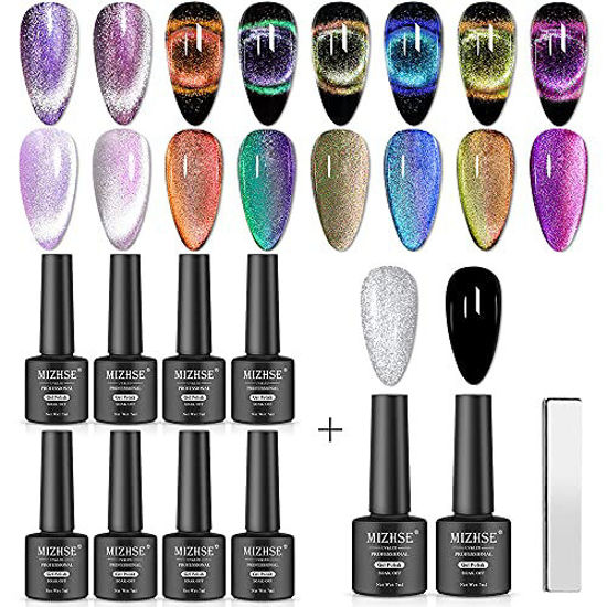 Buy Gleevia 9D CatEye UV Gel Nail Polish | Magnetic 9D Gel Nail Polish  Soak-off UV Gel DIY for Professionals (9D-01) Online at Low Prices in India  - Amazon.in