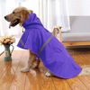 Picture of Mikayoo Large Dog Raincoat Ajustable Pet Waterproof Clothes Lightweight Rain Jacket Poncho Hoodies with Strip Reflective(Dark Blue,XXL)