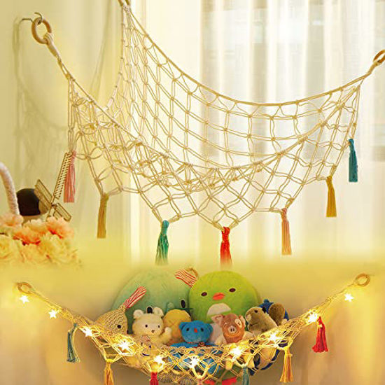 GetUSCart- LICKLIP Corner Stuffed Animal Hammock with LED Light