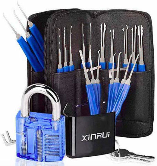 Picture of Stainless Steel Lock with 24pcs (Blue)