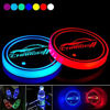 Picture of 2pcs LED Cup Holder Lights for Dodge Charger, LED Car Coasterss with 7 Colors Luminescent Light Cup Pad, USB Charging Cup Mat Accessories(forCharger)