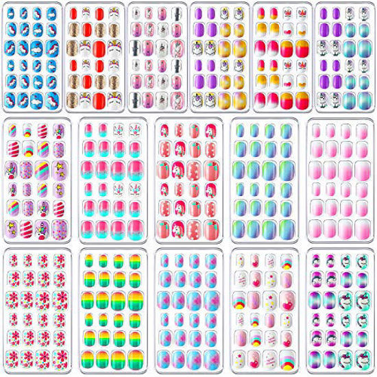 Fofosbeauty 24pcs Press on Nails Short, Square Tip Nails Glossy Fake Nails  Full Cover Acrylic Nails for Girls Kids,Cateye Pearl Teddy Bear -  Walmart.com