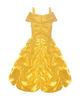 Picture of ReliBeauty Little Girls Layered Princess Belle Costume Dress up with Accessories, Yellow, 4T-4/120