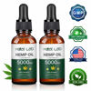 Picture of (2 Pack) Hemp Oil 5000MG for Pain Relief and Anxiety - 100% Organic Hemp Extract - Helps Improve Sleep Skin and Hair - GMO Free