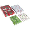Picture of 24 Pack Empty Christmas Gift Boxes with Lids for Xmas Presents, 3 Sizes, 4 Festive Designs