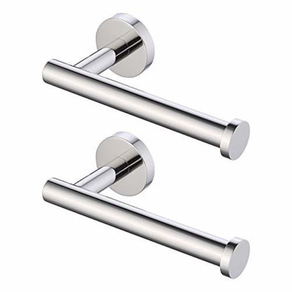 Picture of KES Toilet Paper Holder 2 Pack Rustproof SUS304 Stainless Steel Bathroom Tissue Holder Paper Roll Dispenser Wall Mount Polished Finish, A2175S12-P2