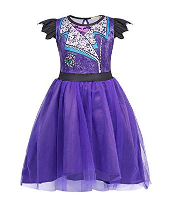 Picture of WonderBabe Girls' Cosplay Costumes Halloween Princess Party Children Cartoon Dress Up Show Dress 10T/9-10 Years
