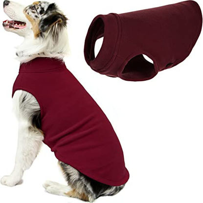 Picture of Gooby Stretch Fleece Vest Dog Sweater - Burgundy, 3X-Large - Warm Pullover Fleece Dog Jacket - Winter Dog Clothes for Small Dogs Boy - Dog Sweaters for Small Dogs to Dog Sweaters for Large Dogs