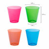 Picture of Party Essentials Hard Plastic 2-Ounce Shot/Shooter Glasses, 200-Count, Multi Neon