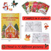 Picture of 54PCS Christmas Coloring Books Kids Party Favors - Xmas Stockings Goodie Bags Stuffer Filler Fun Holiday Party Supplies