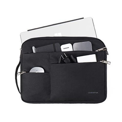 Picture of Omnpak 12.3-Inch Laptop Sleeve for Surface Pro 8/7+/7/6/5/4/3/2/1, Surface Pro X, Laptop Carrying Bag Compatible with 12.4 Inch Surface Laptop Go, Water Repellent Case with Pocket, Side Handle Strap