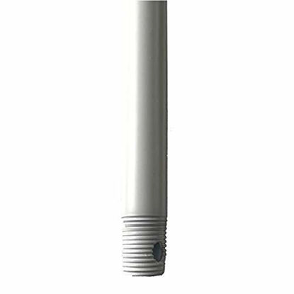 Picture of 18in Ceiling Fan Extension Downrod in Matte White
