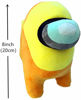 Picture of Among Us Plush 7.8" /20cm Crewmate Plushies, Cute Bulging Eyes Astronaut Plush Figure,Among Us Game Cute Doll (Yellow)