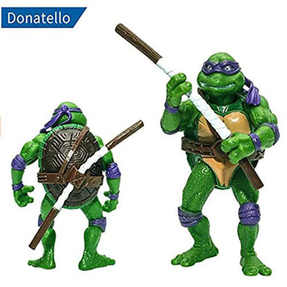 Picture of WWSS 6 PCS Set New - Mutant Ninja Action Figure - TMNT Action Figures - Turtles Toy Set - Ninja Turtles Action Figures Mutant Teenage Set Leonardo, Raphael, Michelangelo, Donatell