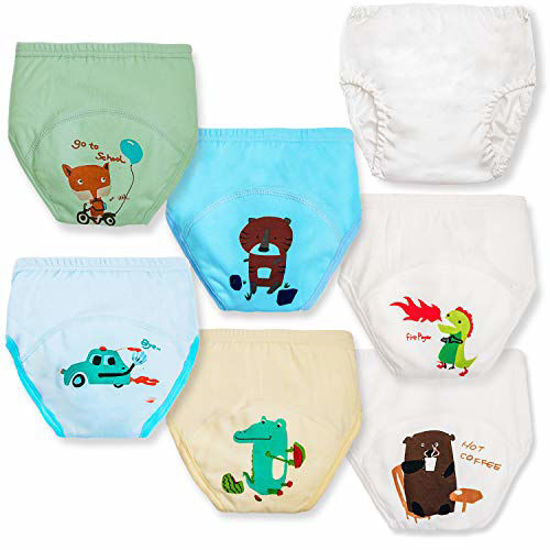 GetUSCart- 6pcs Toddler Boy Underwear +1pcs Rubber Pants for