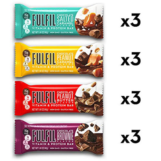GetUSCart FULFIL Vitamin and Protein Bars, Best Sellers Variety Pack