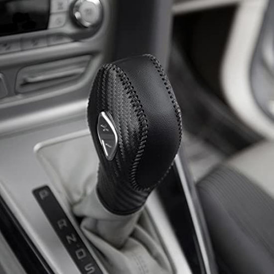 GetUSCart LDYFC Auto Car Leather Gear Shift Knob Cover for Ford