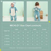Picture of MICHLEY Unisex Baby Boy Girl Hooded Romper Winter Animal Cosplay Jumpsuit Pajamas, Blue, 19-24months, Size 100
