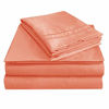 Picture of Mejoroom Queen Size Sheet Set - Soft Microfiber Bed Sheets,Deep Pocket Fitted Sheet, Hypoallergenic,Wrinkle& Breathable, Fade Resistant - 4 Piece (Queen, Coral)