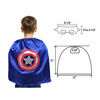 Picture of AnRio Superhero Capes for Kids, Double-Sides Satin Capes Dress up Costumes (4 Pack, 8 Mask)