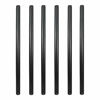 Picture of GeilSpace 6 Pack 1/2" × 18" Pre-Cut Black Metal Pipe, Industrial Steel Fits Standard Half Inch Black Threaded Pipes and Fittings - Vintage DIY Industrial Shelving (1/2" × 18", Black)