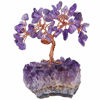 Picture of mookaitedecor Amethyst Crystal Tree, Amethyst Cluster Crystals Base Bonsai Money Tree for Wealth and Luck