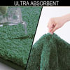 Picture of Walensee Large Bathroom Rug (24 x 36, Hunter Green) Extra Soft and Absorbent Shaggy Bathroom Mat Machine Washable Microfiber Bath Mat for Bathroom, Non Slip Bath Mat, Luxury Bathroom Floor Mats